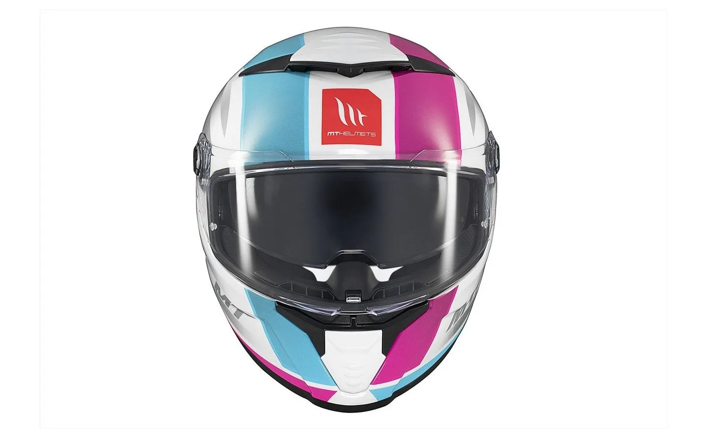 Casco Mt Thunder 4 Sv Treads C8 Gris Azul Rosa Brillo |308B37281|