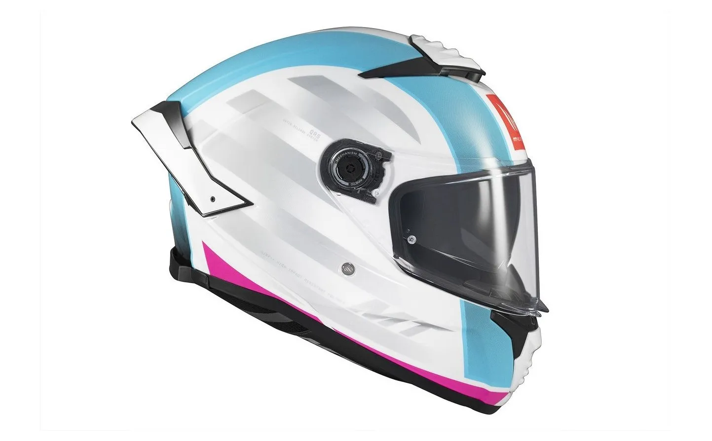 Casco Mt Thunder 4 Sv Treads C8 Gris Azul Rosa Brillo |308B37281|