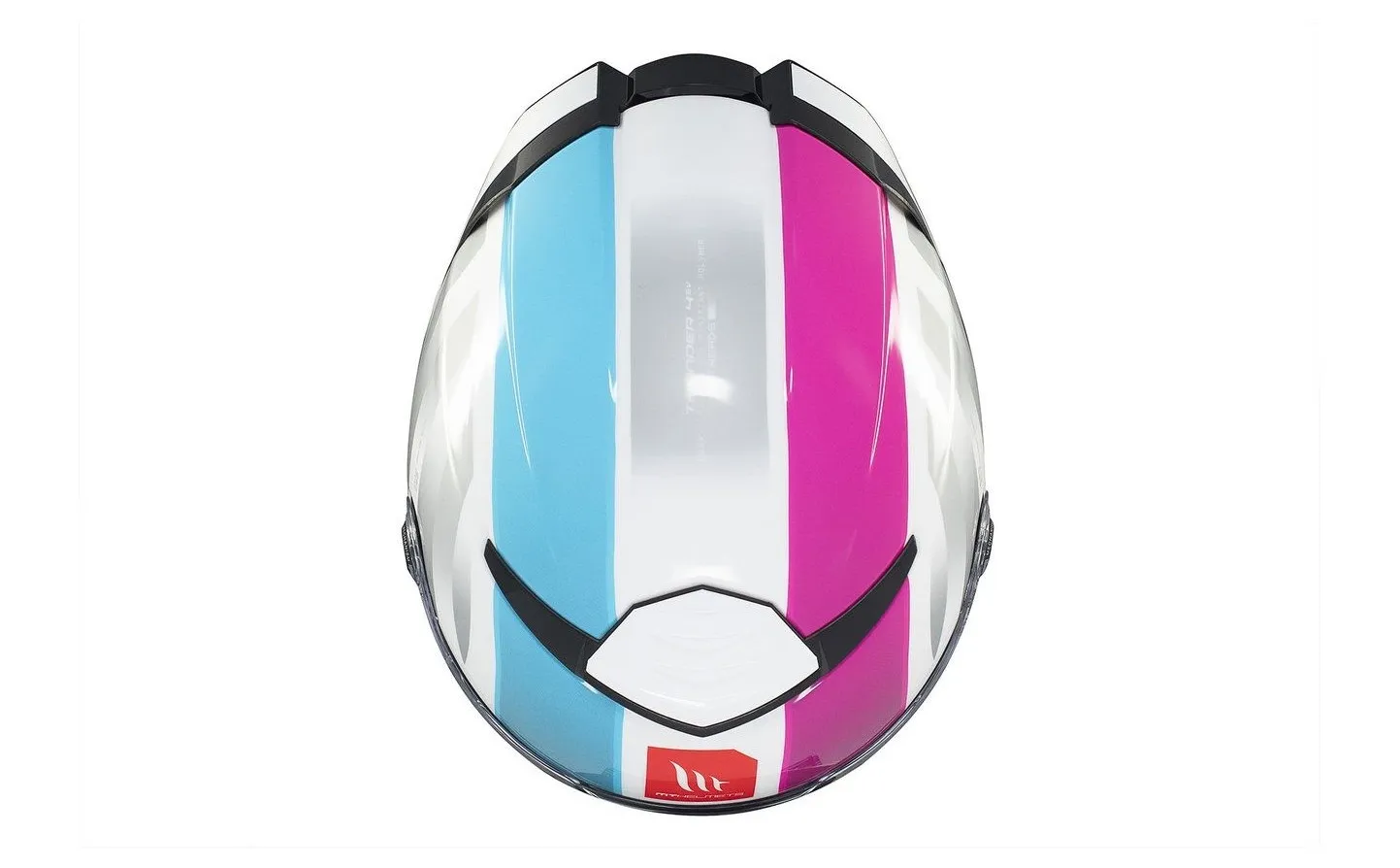 Casco Mt Thunder 4 Sv Treads C8 Gris Azul Rosa Brillo |308B37281|