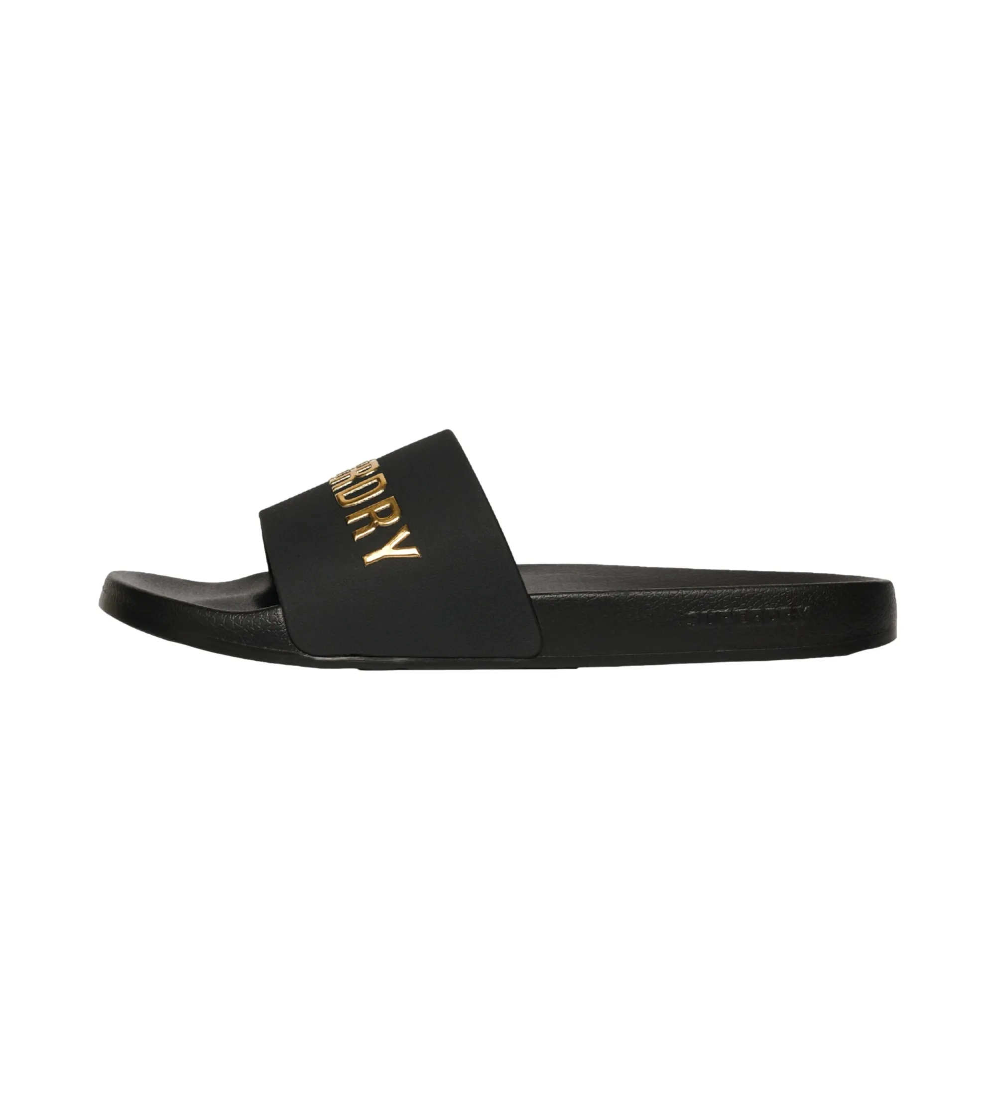 Chanclas veganas con logo negro