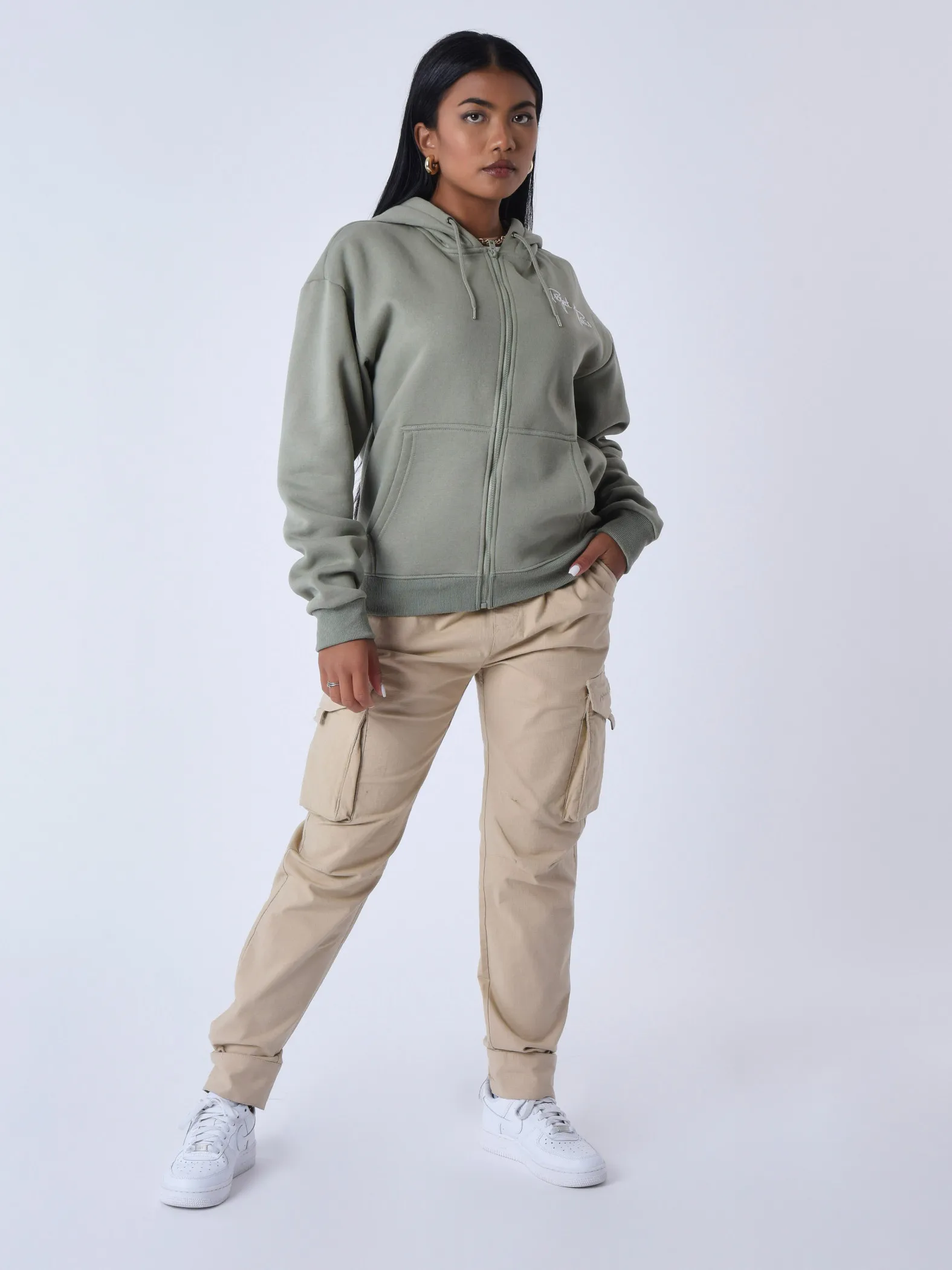 Chaqueta con cremallera Essentials Project X Paris para mujer