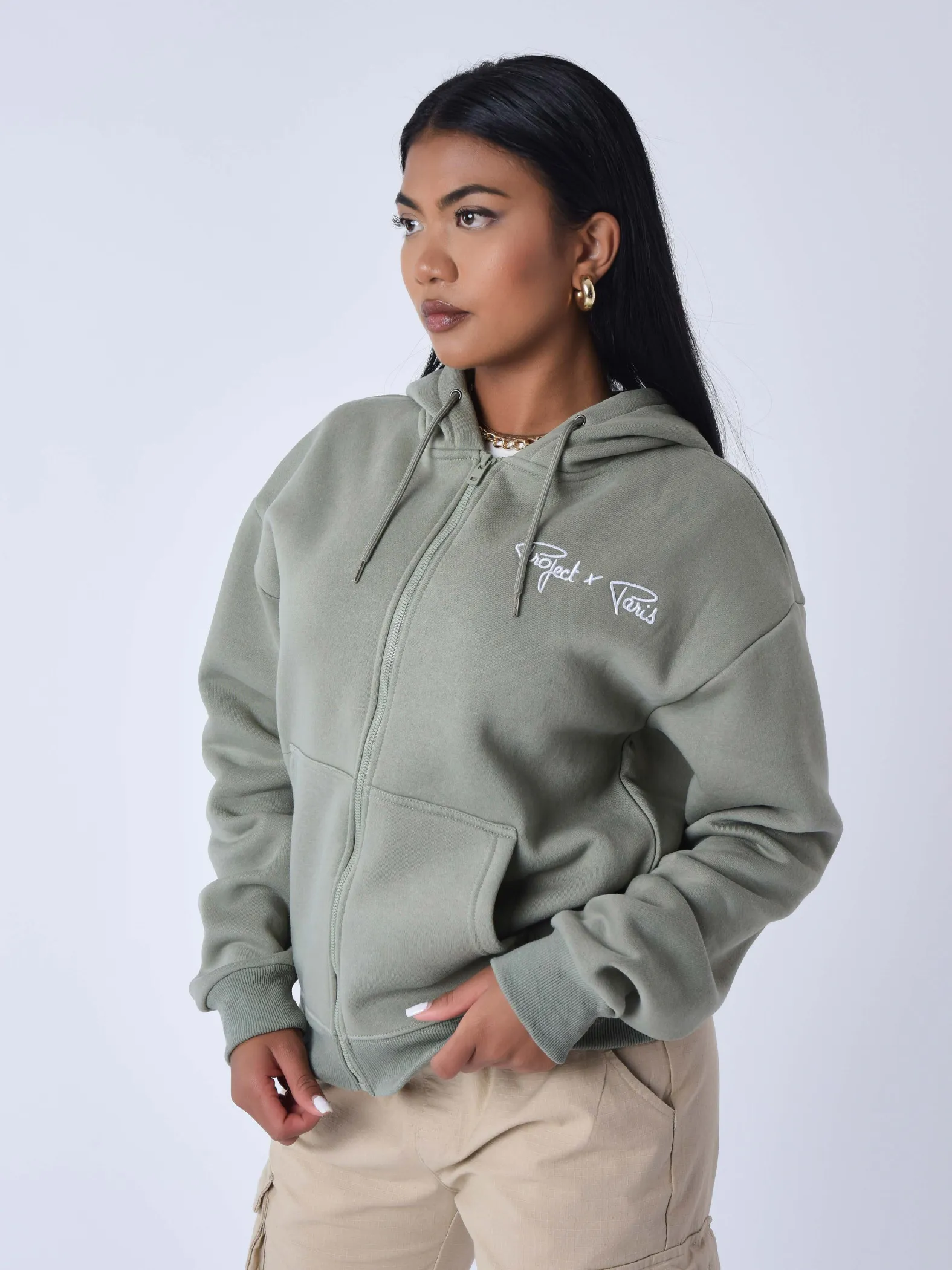 Chaqueta con cremallera Essentials Project X Paris para mujer