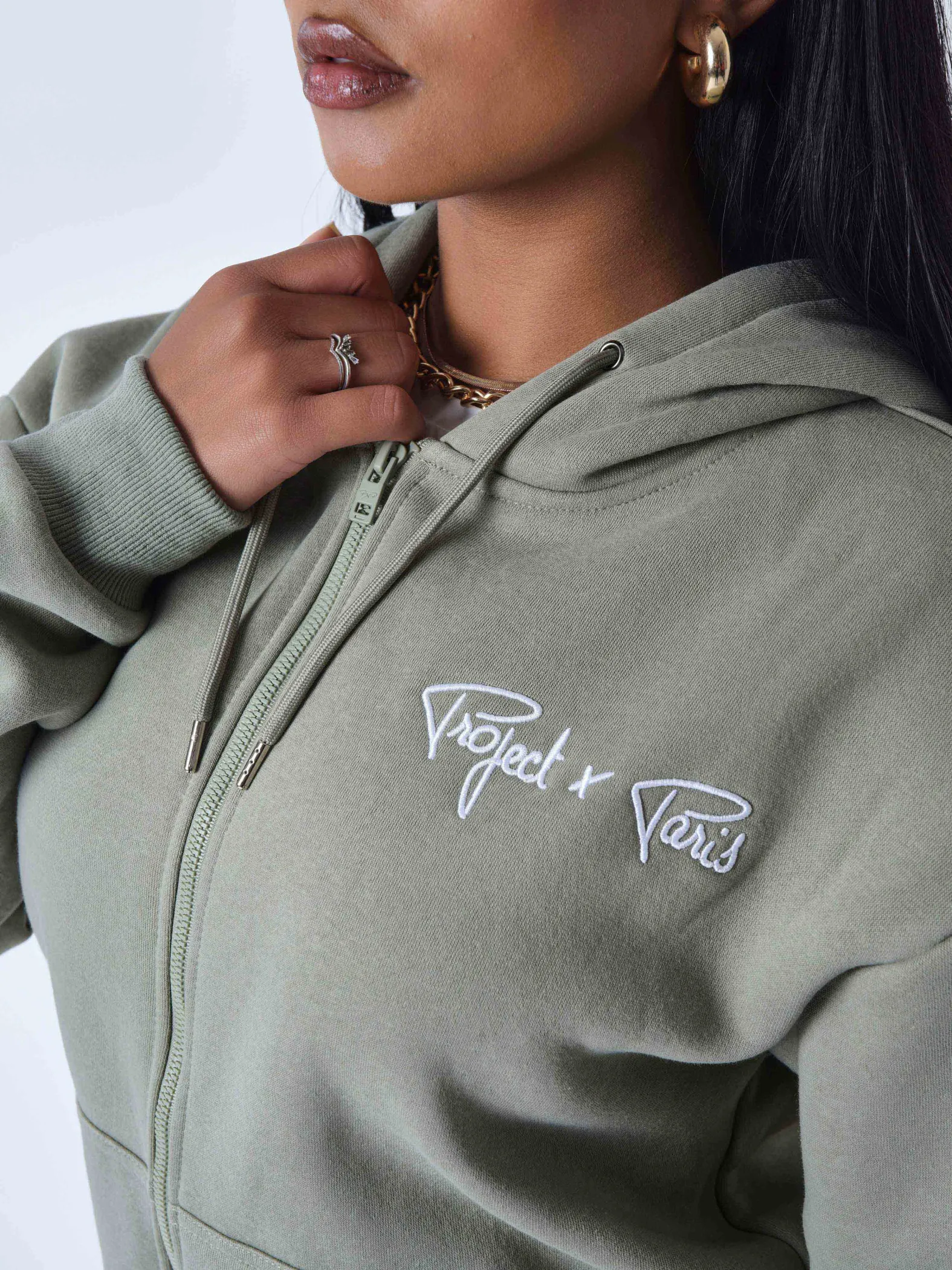 Chaqueta con cremallera Essentials Project X Paris para mujer