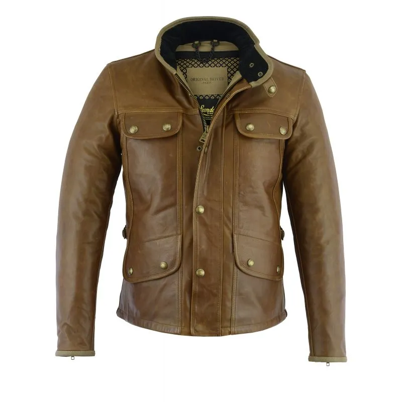 CHAQUETA DE CUERO MONTECARLO (BROWN)  CONTROLADOR ORIGINAL