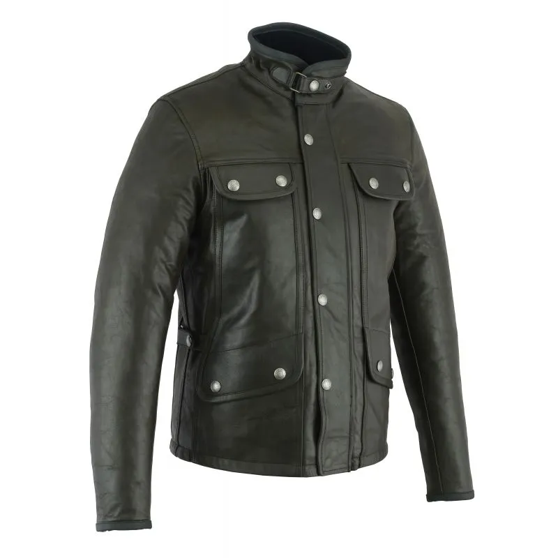 CHAQUETA DE CUERO MONTECARLO (NEGRO)  CONTROLADOR ORIGINAL