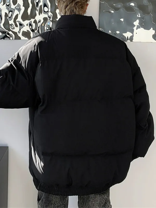 Chaqueta de hombre con bordado de letras y camuflaje