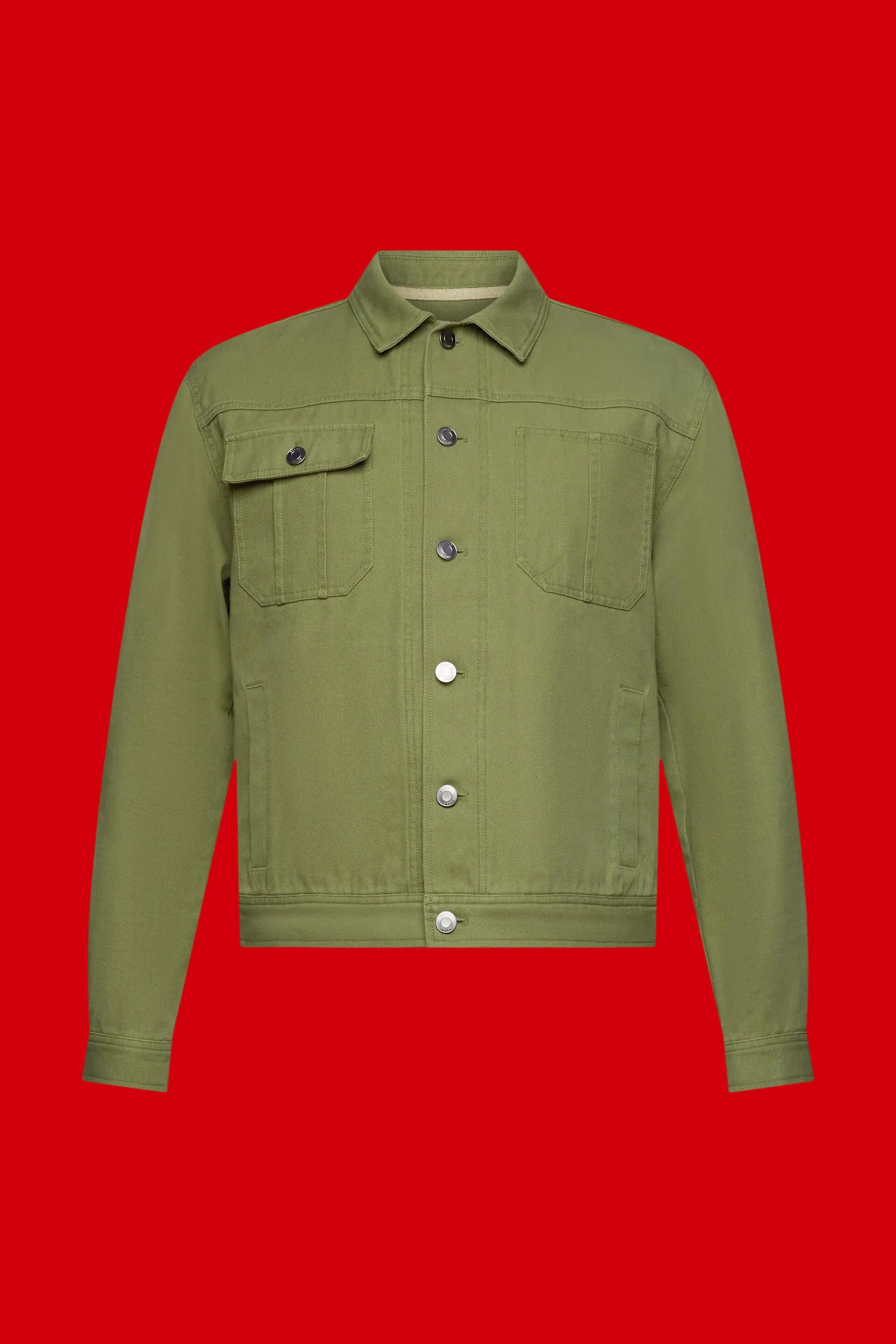 Chaqueta estilo camionero de algodón