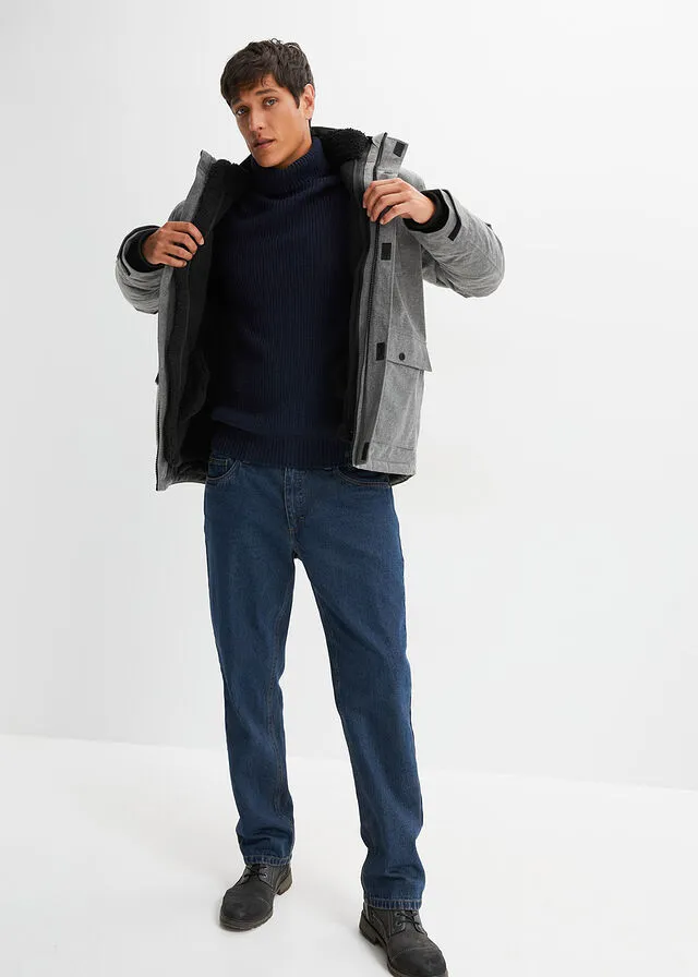 Chaqueta funcional Gris jaspeado