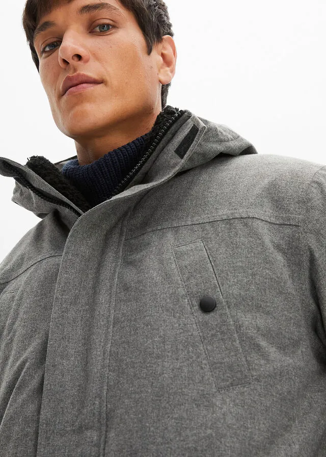 Chaqueta funcional Gris jaspeado