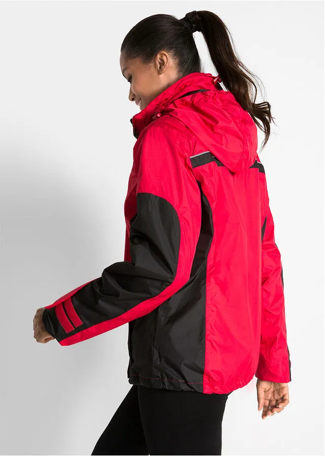 CHAQUETA FUNCIONAL IMPERMEABLE 3 EN 1 ROJONEGRO