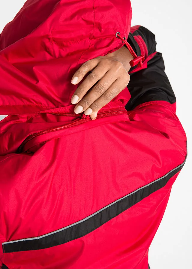 CHAQUETA FUNCIONAL IMPERMEABLE 3 EN 1 ROJONEGRO