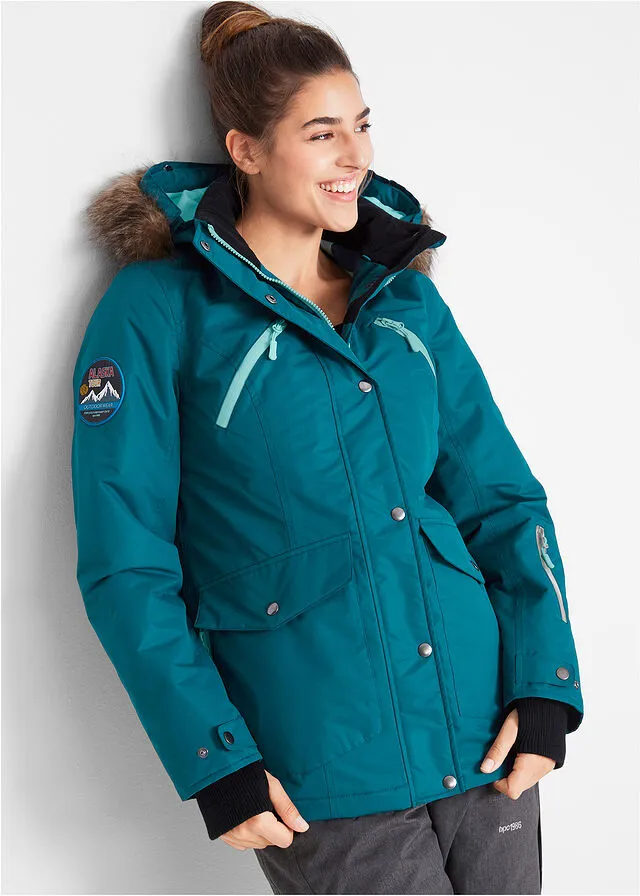 Chaqueta funcional impermeable Petróleo azul