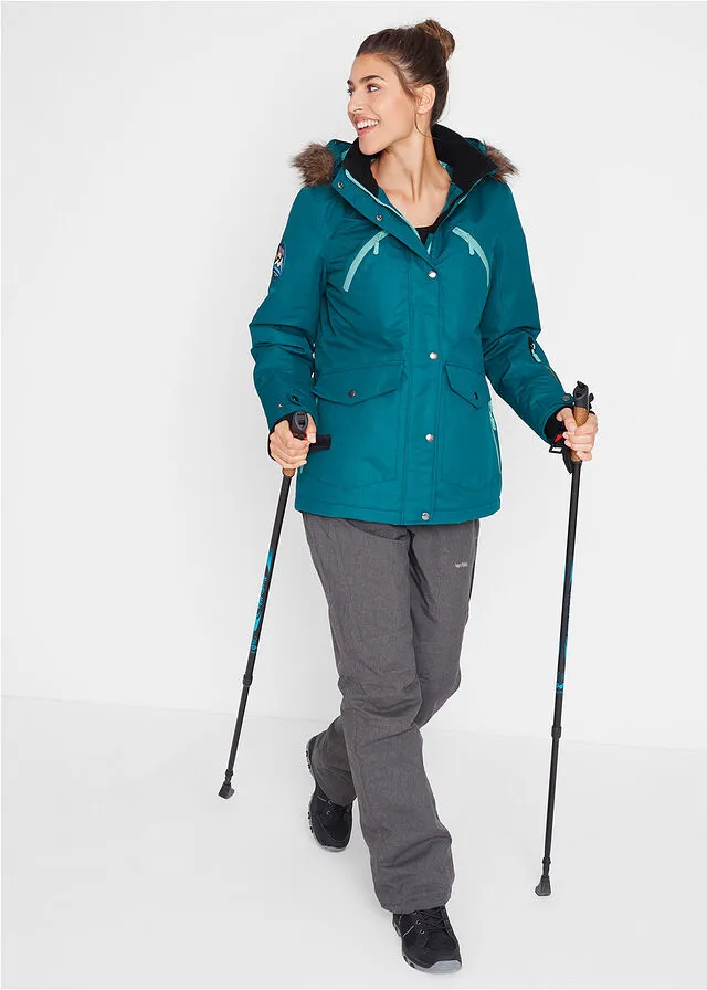 Chaqueta funcional impermeable Petróleo azul