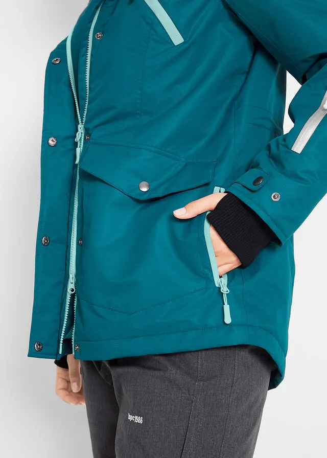 Chaqueta funcional impermeable Petróleo azul