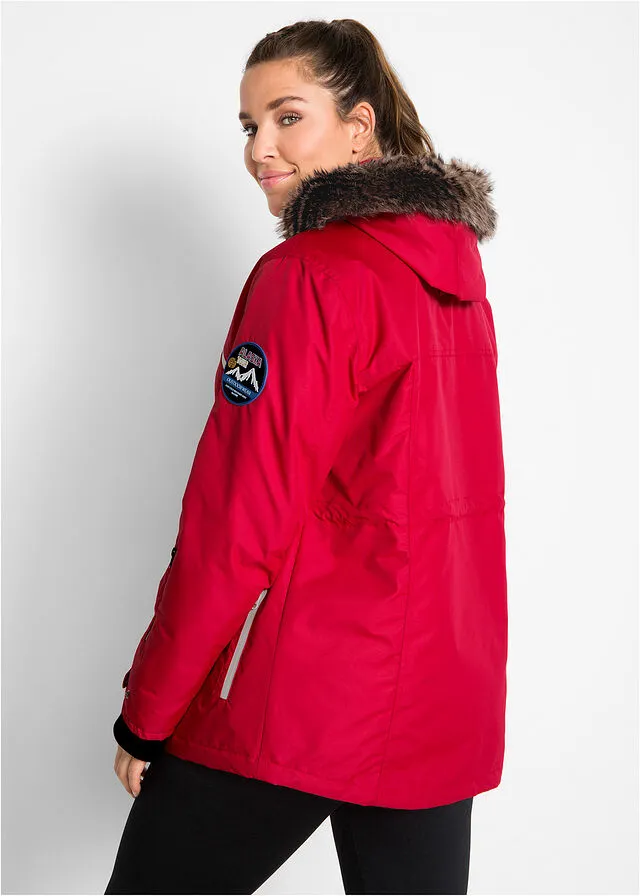 Chaqueta funcional impermeable Rojo oscuro