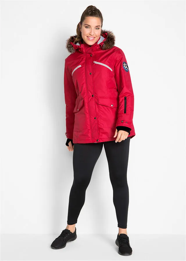 Chaqueta funcional impermeable Rojo oscuro