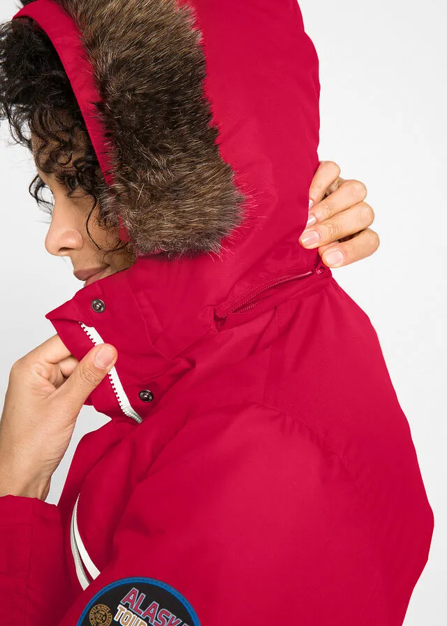 Chaqueta funcional impermeable Rojo oscuro