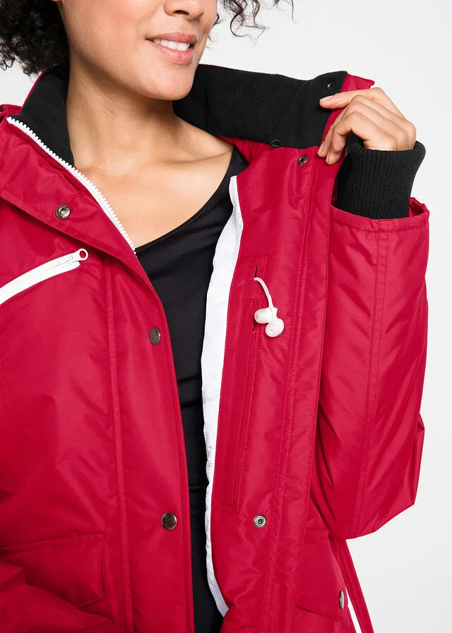 Chaqueta funcional impermeable Rojo oscuro