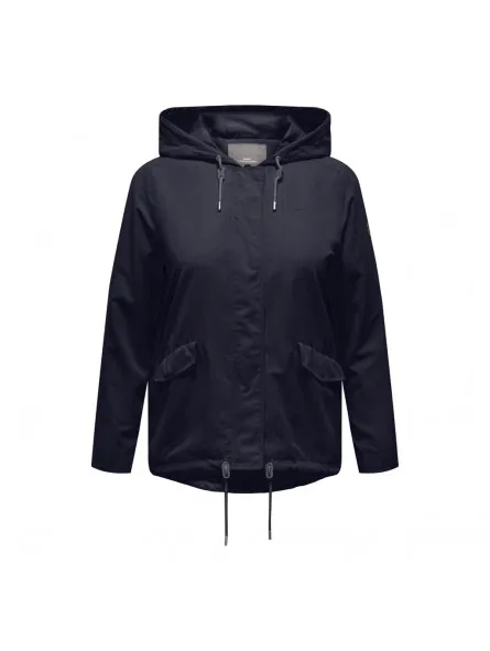 Chaqueta lisa con capucha, Only Carmakoma
