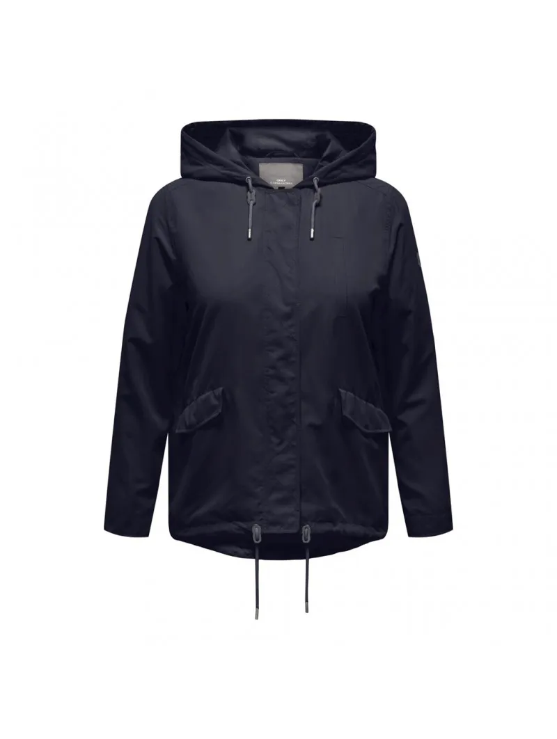 Chaqueta lisa con capucha, Only Carmakoma
