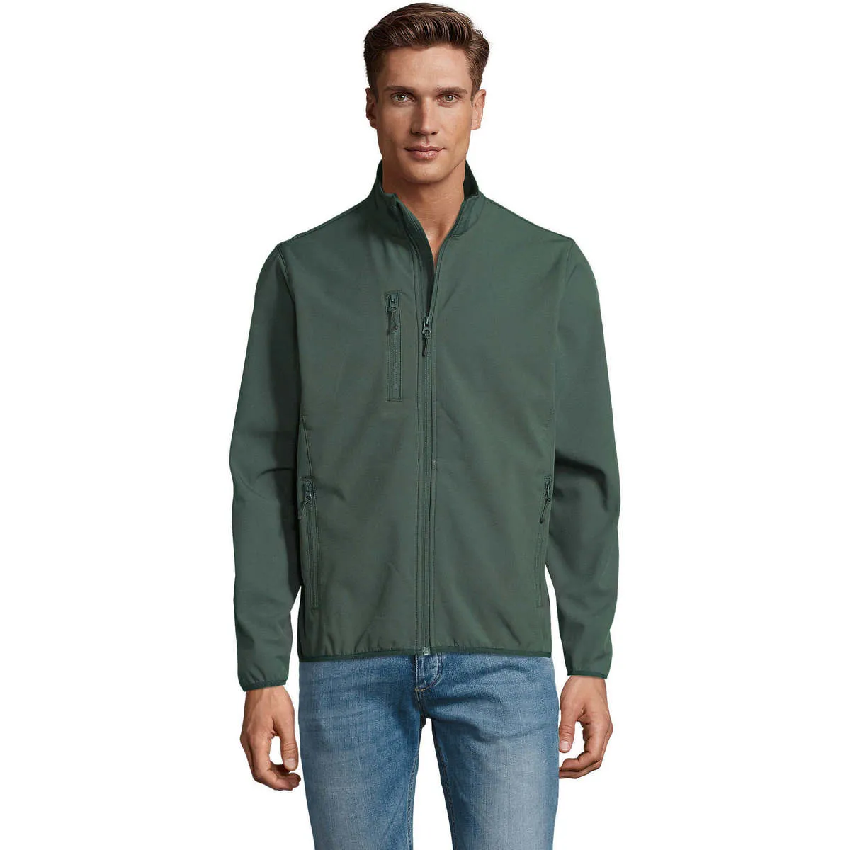 CHAQUETA SOFTSHELL DE HOMBRE CON CREMALLERA