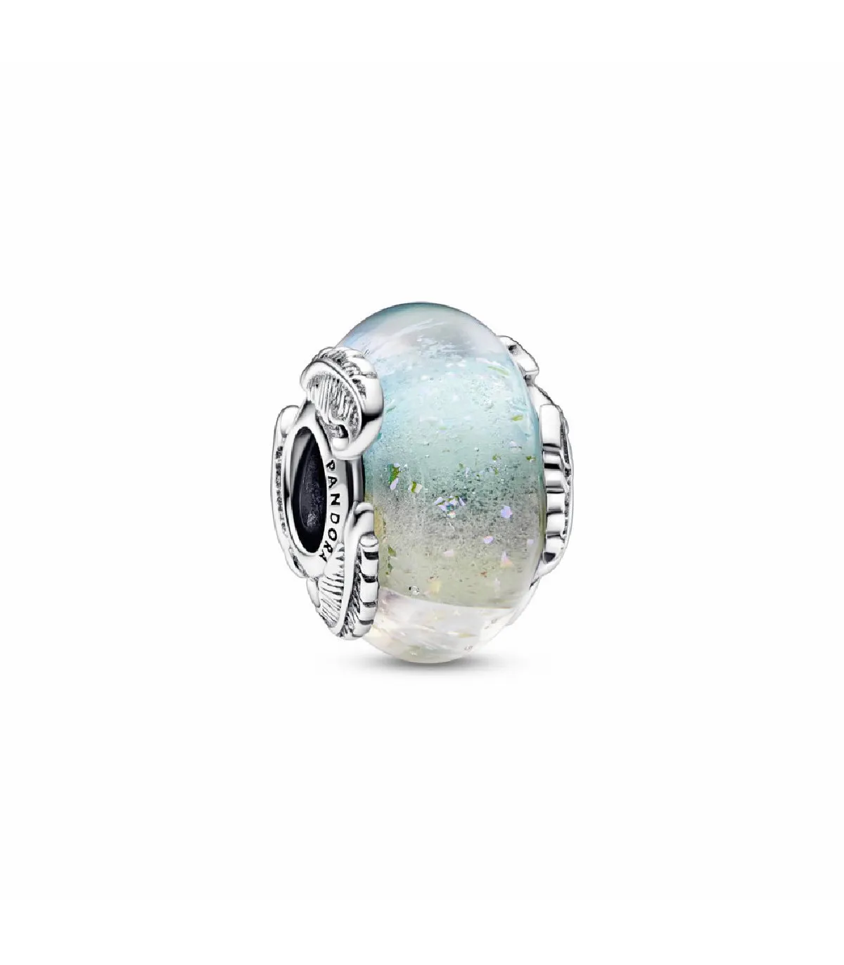 CHARM PANDORA CRISTAL DE MURANO PLUMA CURVADA  792577C00