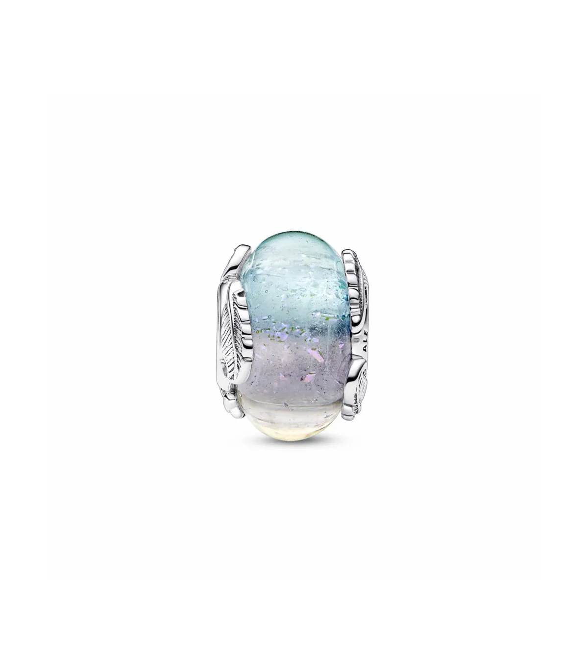 CHARM PANDORA CRISTAL DE MURANO PLUMA CURVADA  792577C00