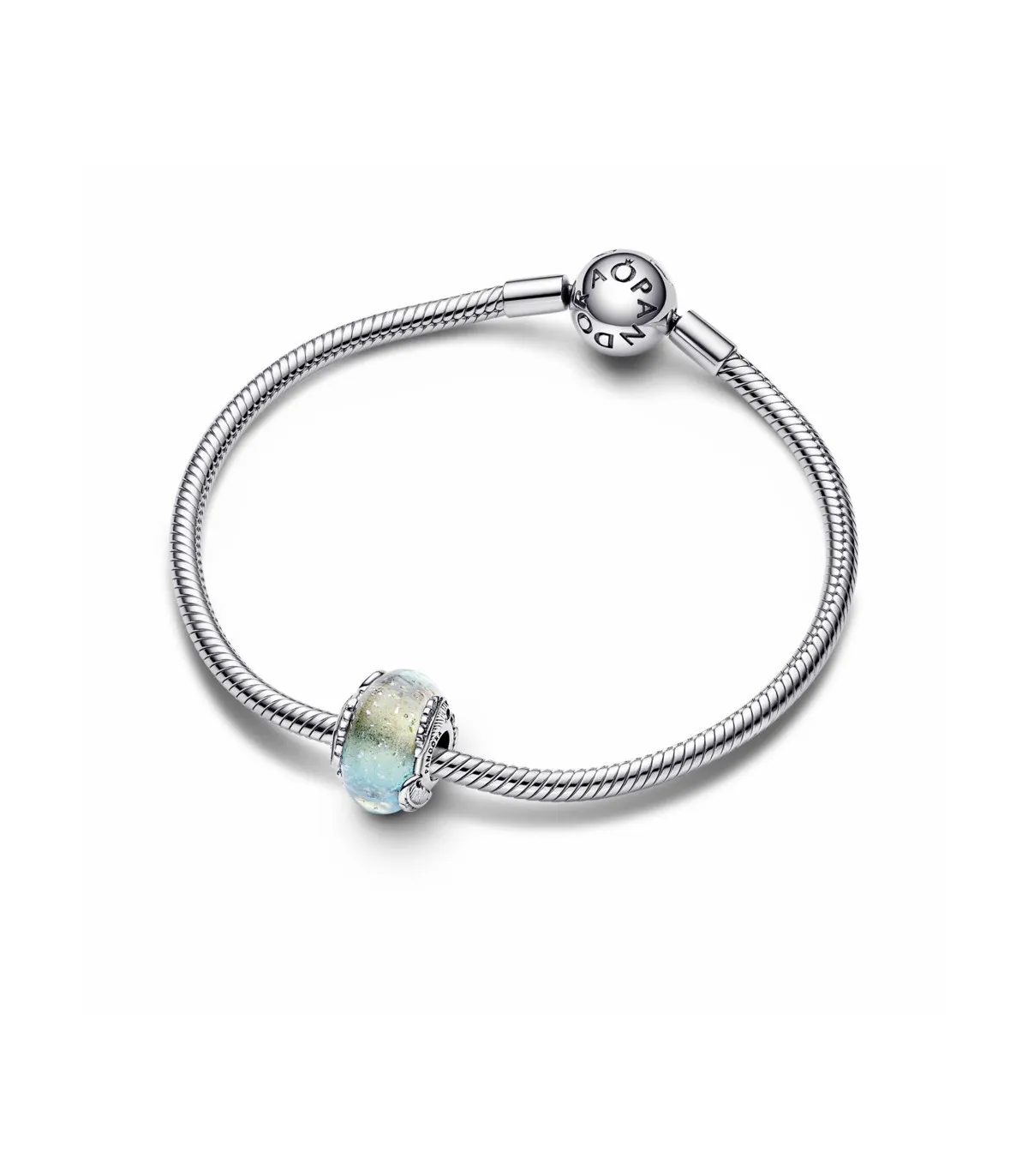 CHARM PANDORA CRISTAL DE MURANO PLUMA CURVADA  792577C00
