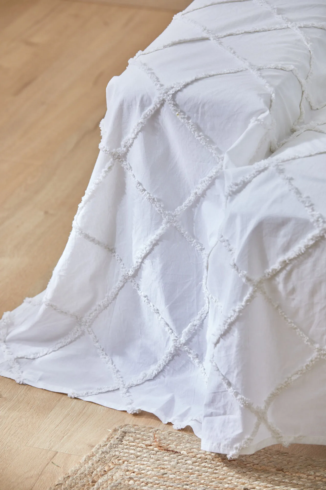 Colcha con tufting blanco Royal