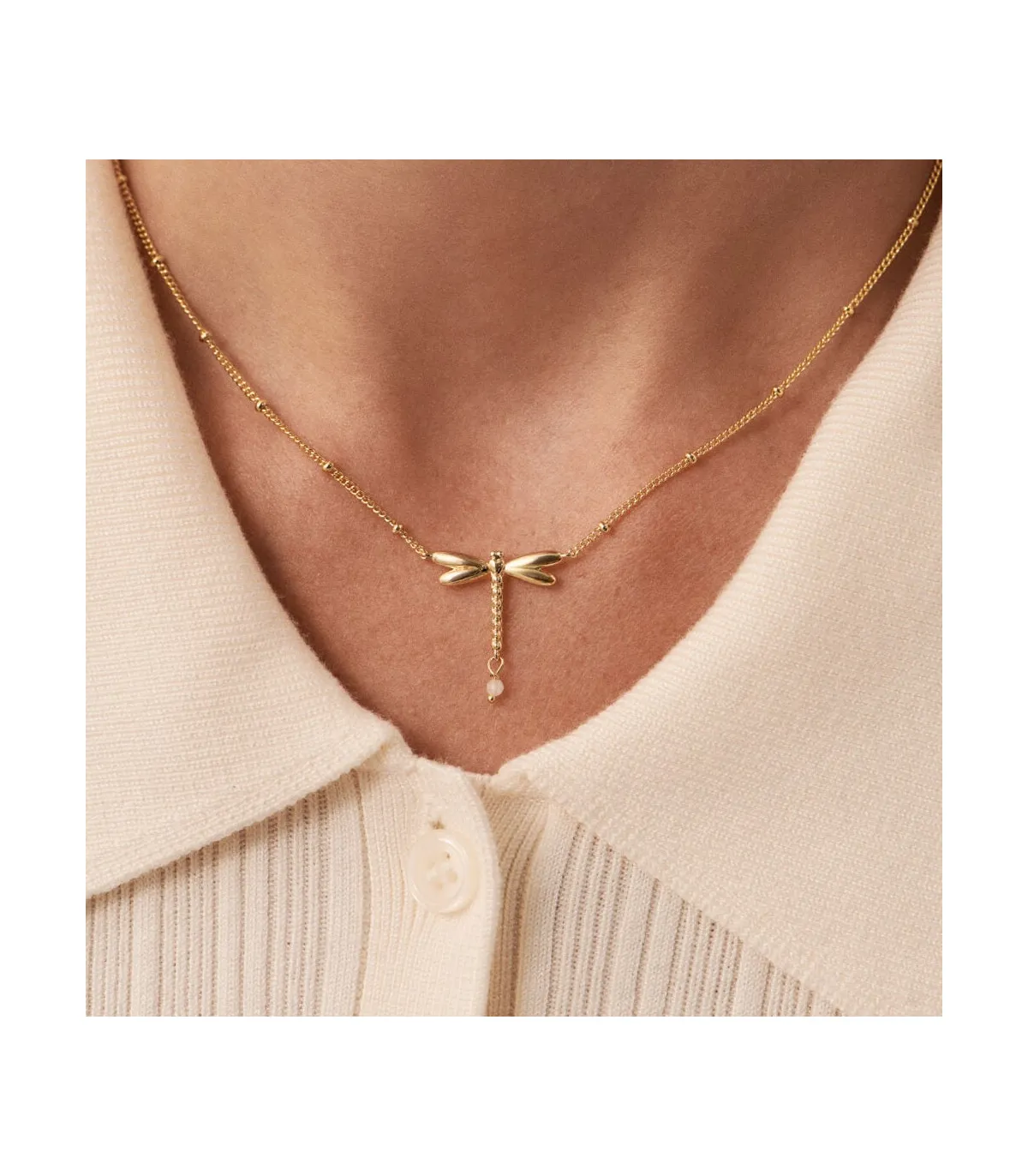 COLLAR AGATHA LIBéLULA DORADO X SARA CARBONERO  2651386157TU