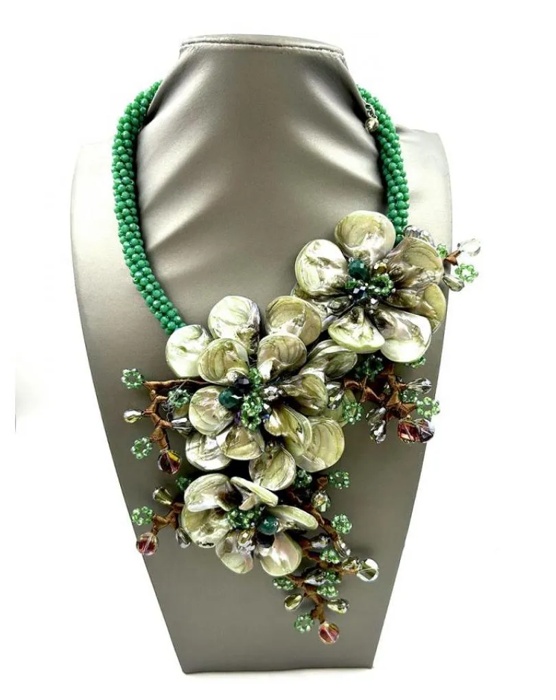 COLLAR ESPECTACULAR CON FLORES PARA UN LOOK FABULOSO EN BODAS