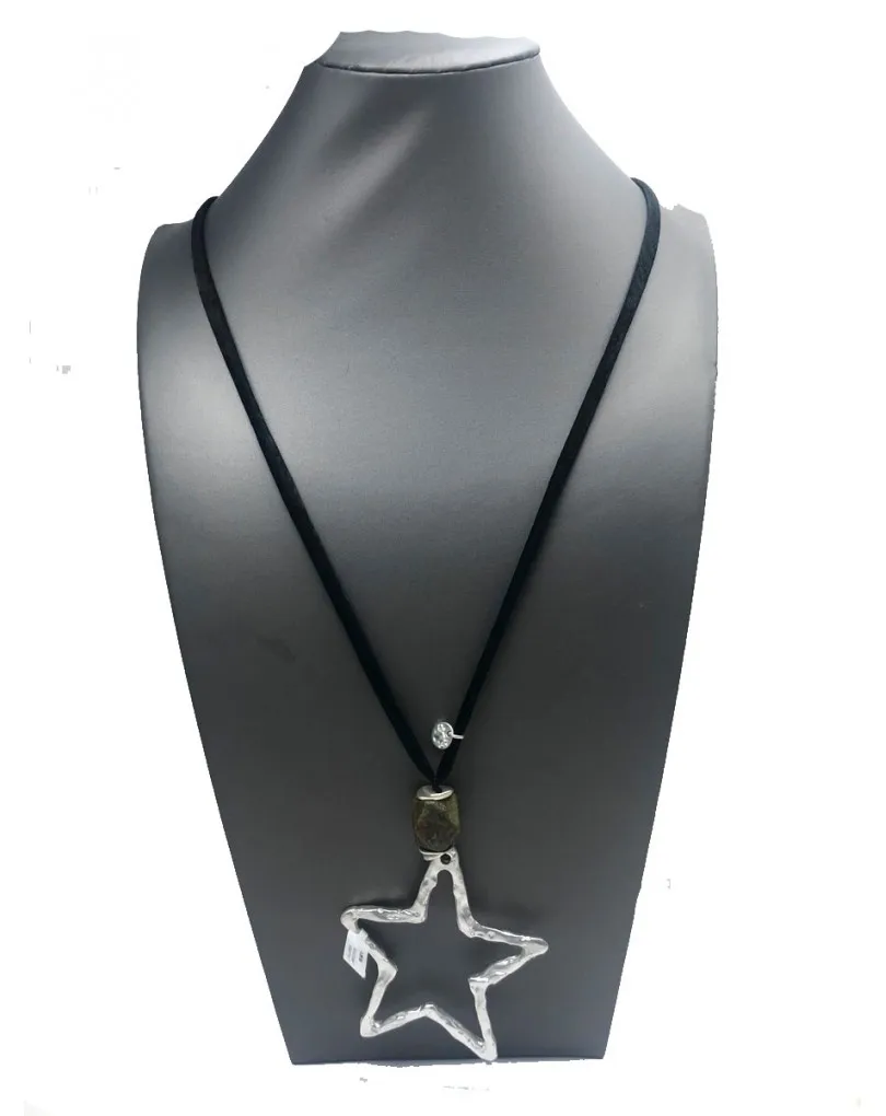 COLLARES LARGOS DE ESTRELLA CON TERCIOPELO