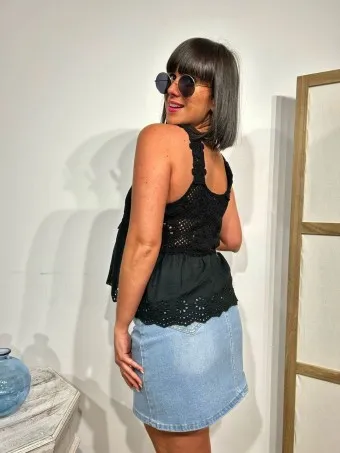 Cuerpo Crochet CHIANA Negro