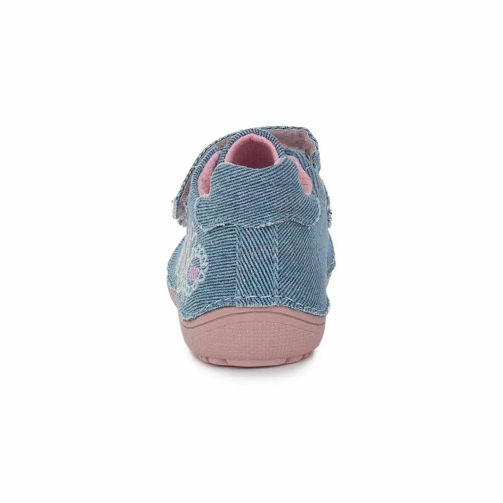 D.D.Step Zapatillas Respetuosas Flores Jeans Azul