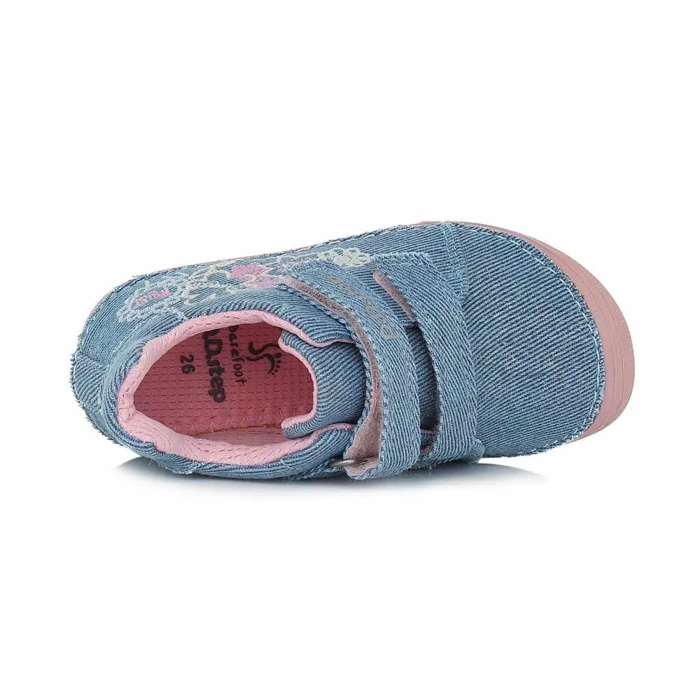 D.D.Step Zapatillas Respetuosas Flores Jeans Azul