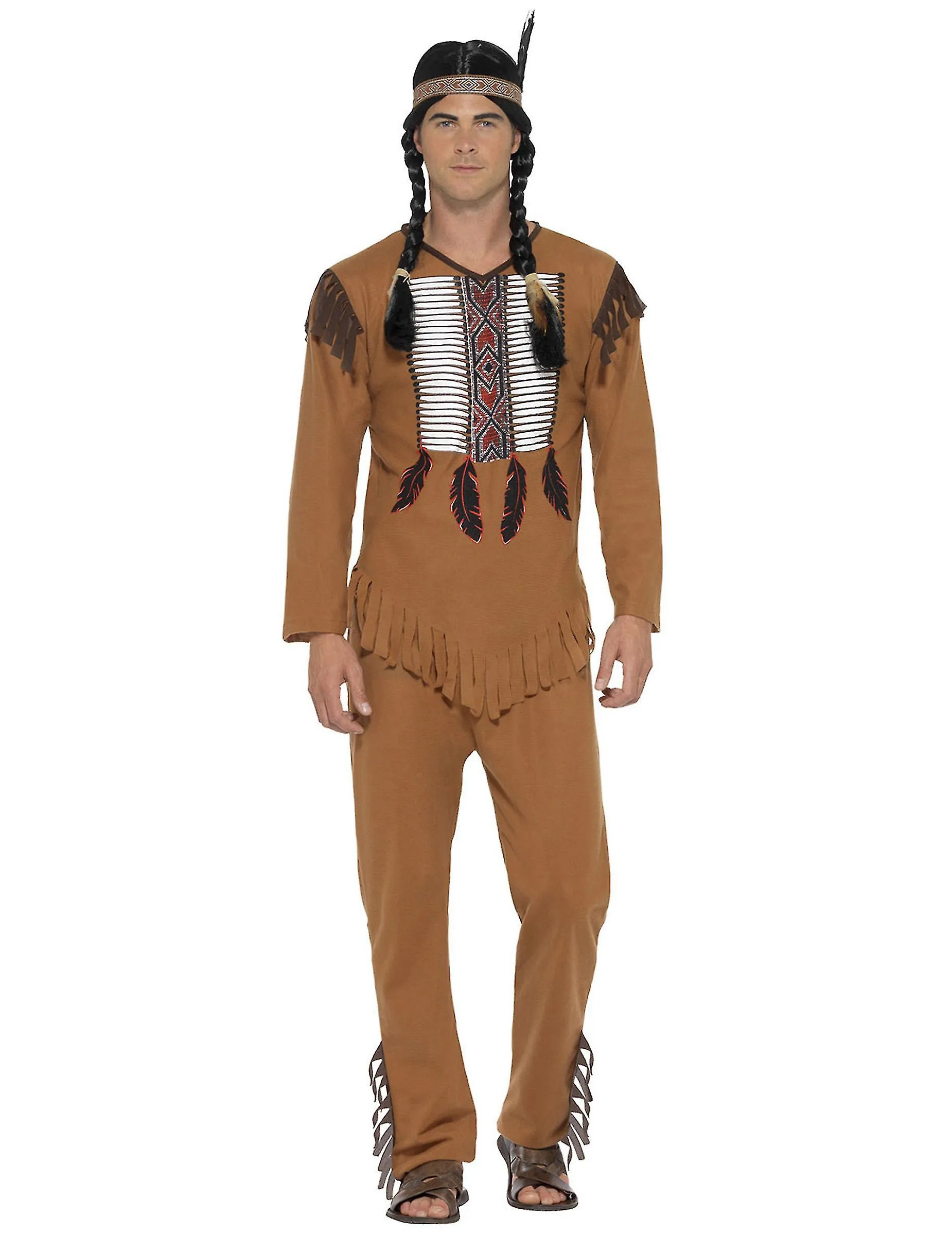 Dguisement Indien Avec Franges Homme