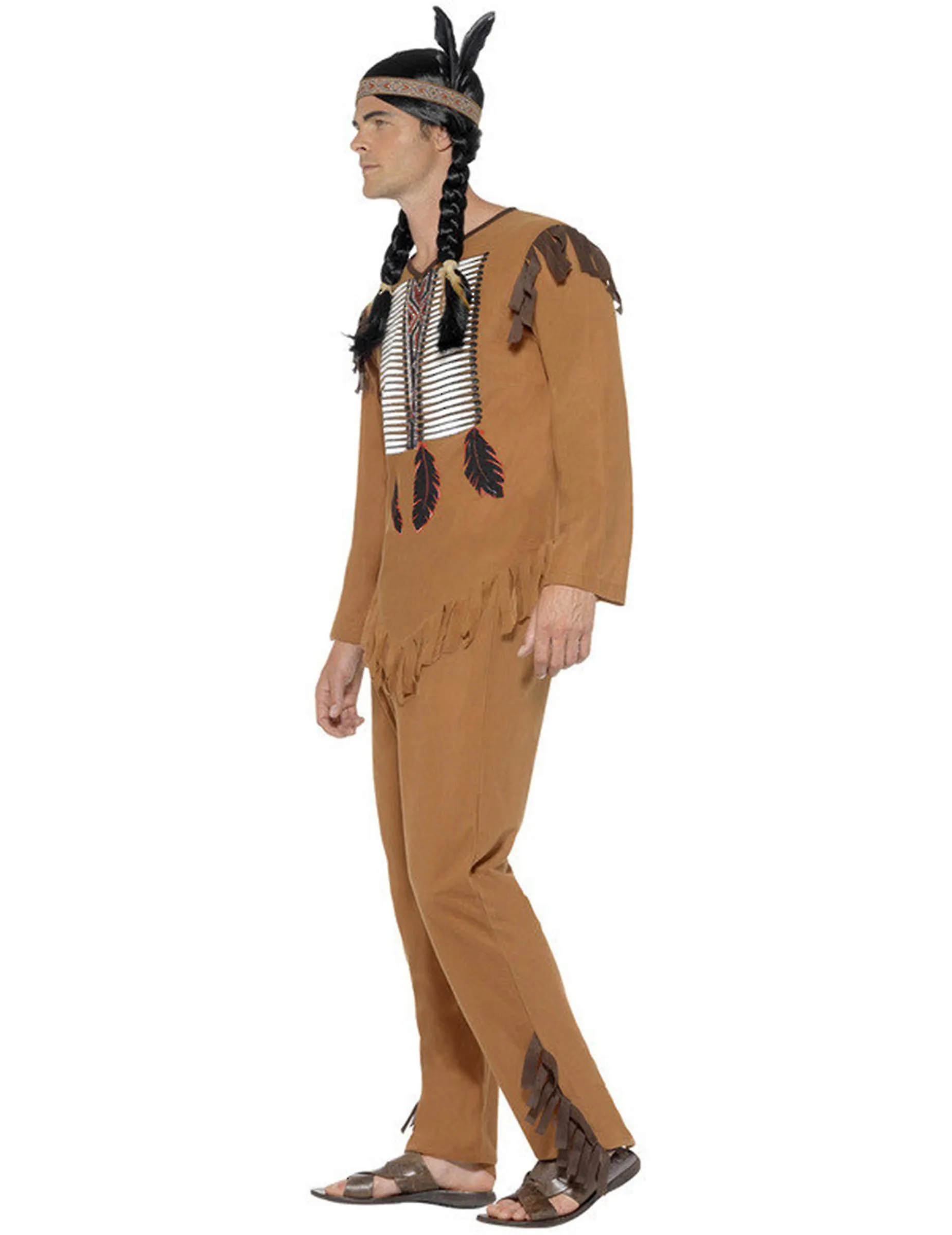 Dguisement Indien Avec Franges Homme