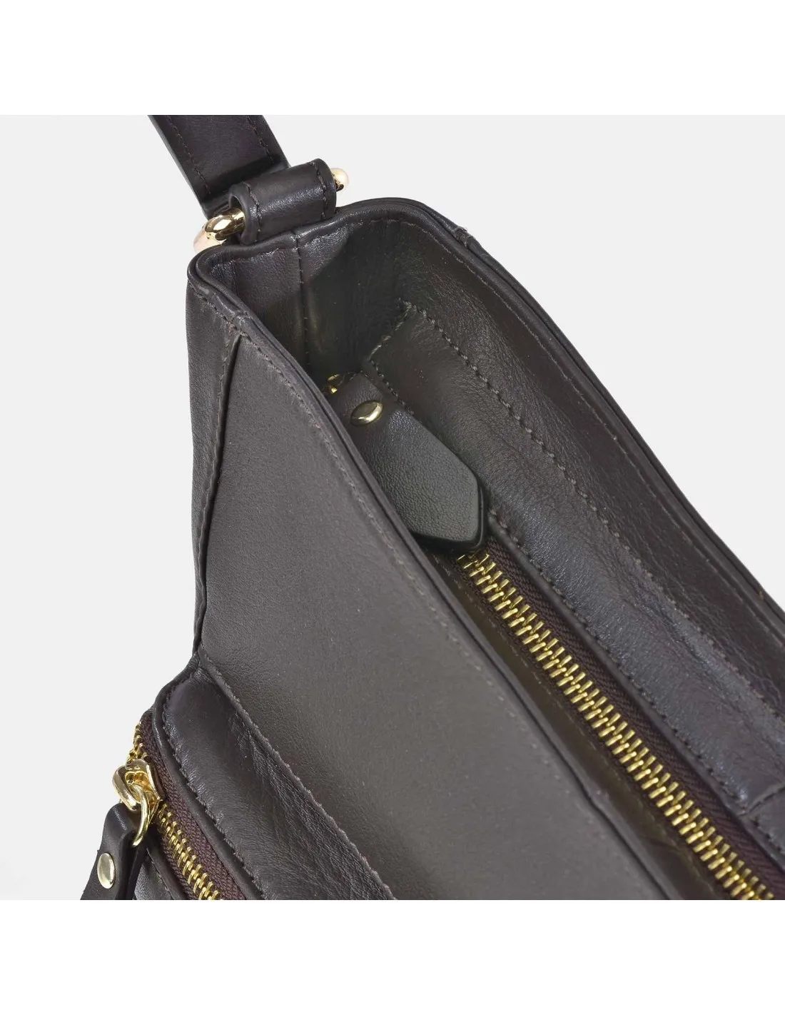 EL CABALLO Bolso de hombro para mujer calidad piel Serraje