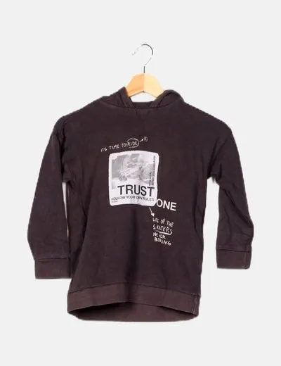 El Corte Inglés Sudadera gris con capucha