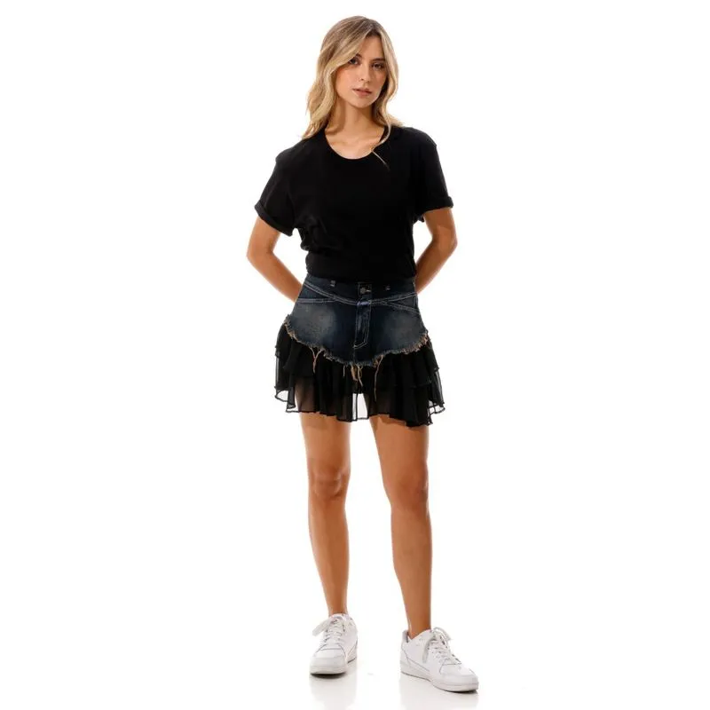 Falda Corta Para Mujer Celebrity Girbaud