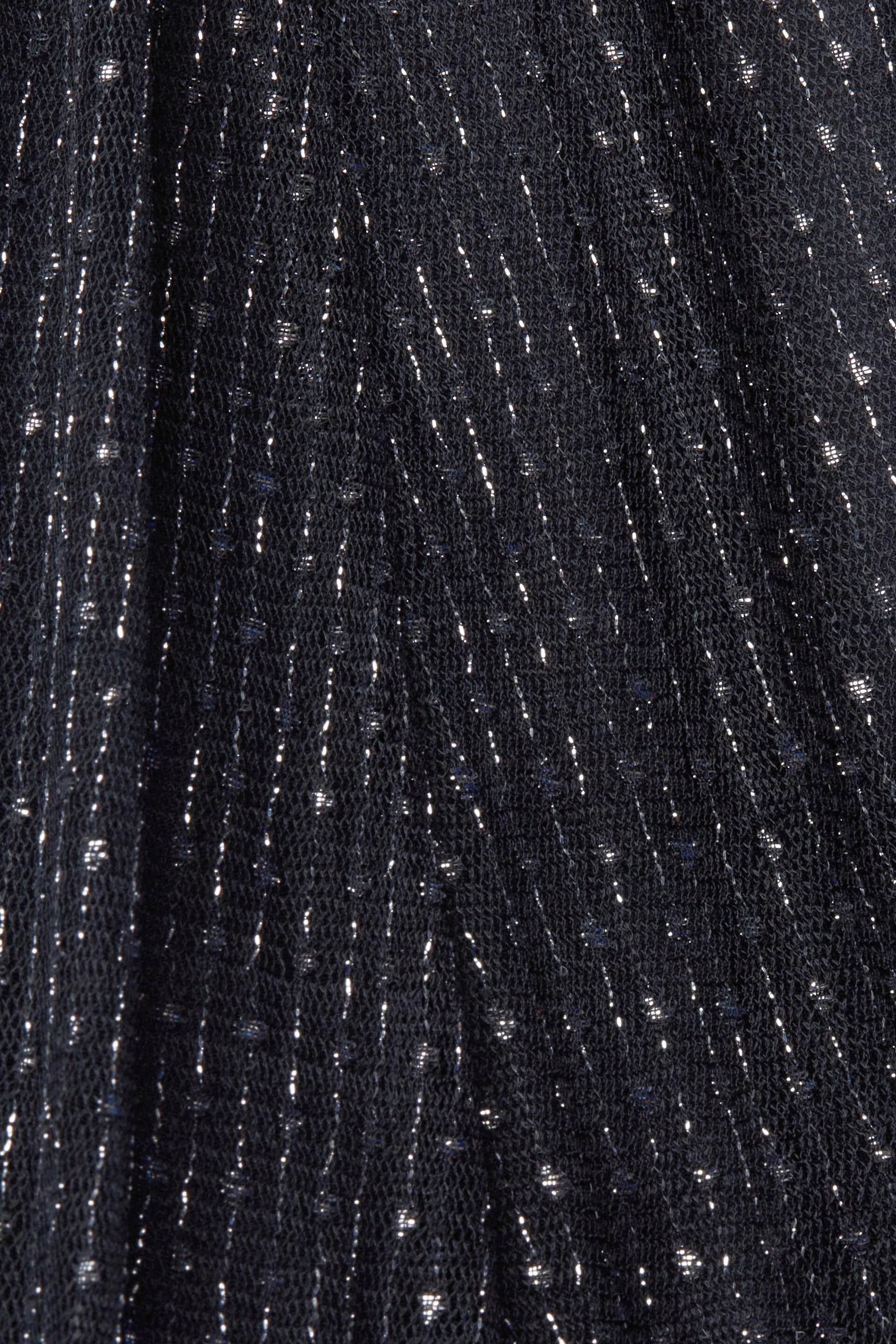 Falda midi con efecto brillante
