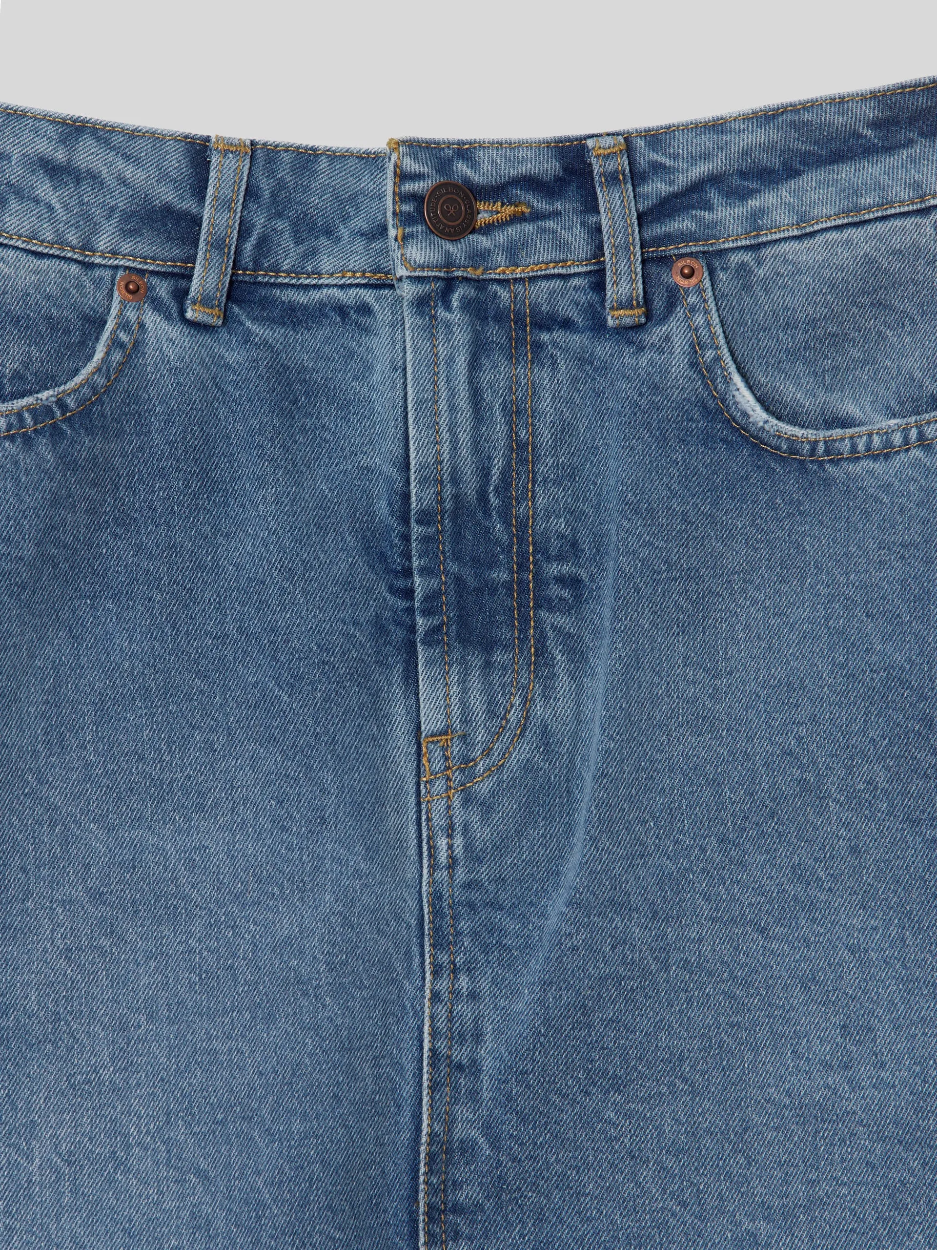 Falda midi denim medio