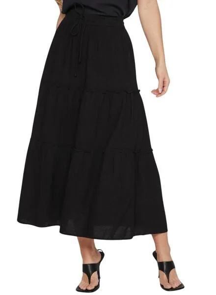 Falda Vila Anla Negro Para Mujer