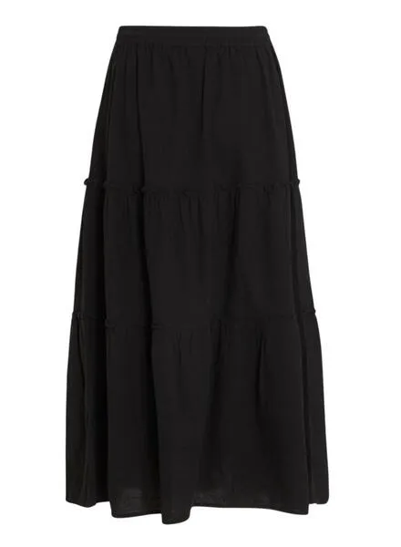 Falda Vila Anla Negro Para Mujer