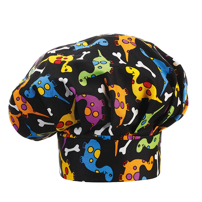GORRO DE CHEF DINO CON DIBUJOS DE DINOSAURIOS  EGOCHEF