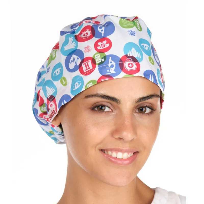 GORRO DE QUIRóFANO PELO LARGO EMOTICONOS SANITARIOS  LACLA