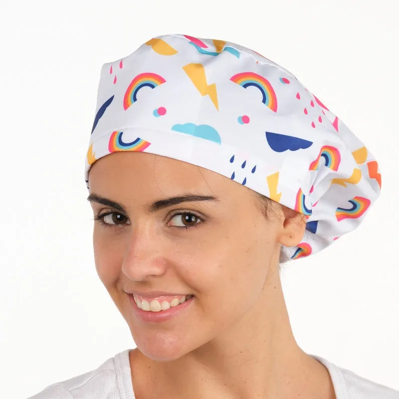 GORRO SANITARIO OUTLET CON GOMA DIBUJOS TORMENTA  LACLA