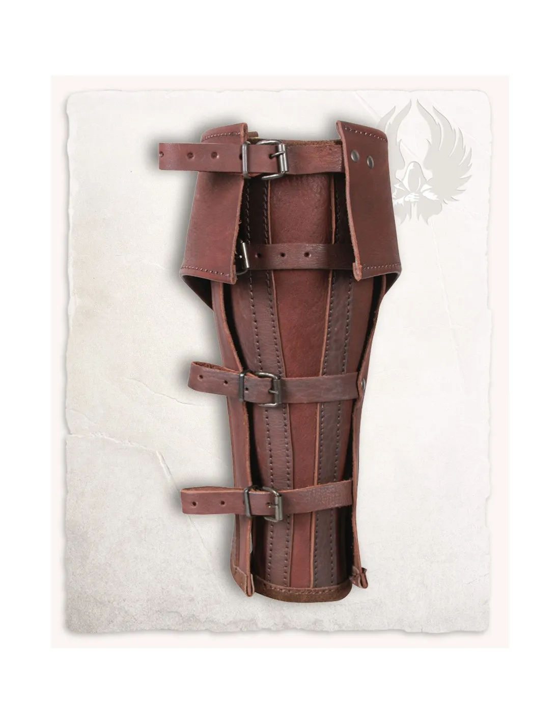 Grebas medievales de cuero marrón modelo Randulf
