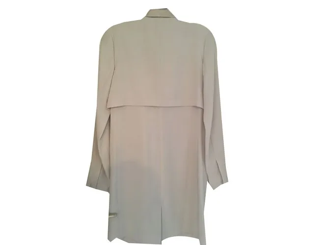 Halston Heritage Vestido medio largo Beige 