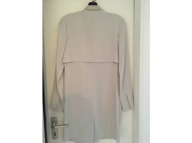 Halston Heritage Vestido medio largo Beige 